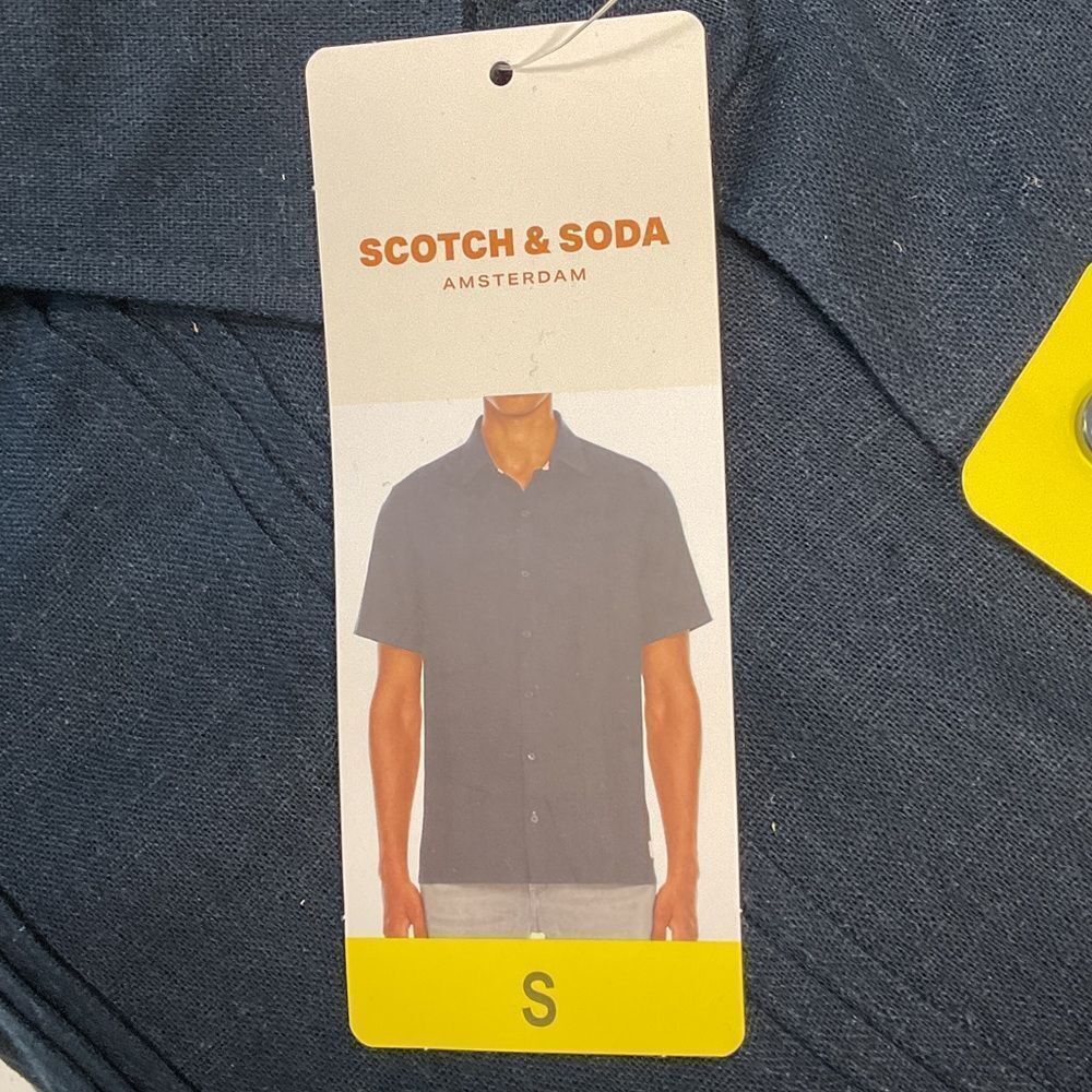 Scotch & Soda Men's Dark Blue Casual Shirt